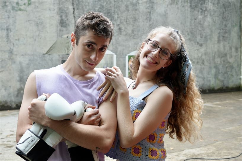 Xabier Elizalde eta Marina Ostolaza