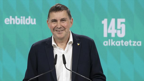 Arnaldo Otegi, EH Bilduko koordinatzaile nagusia. Argazkia: EFE