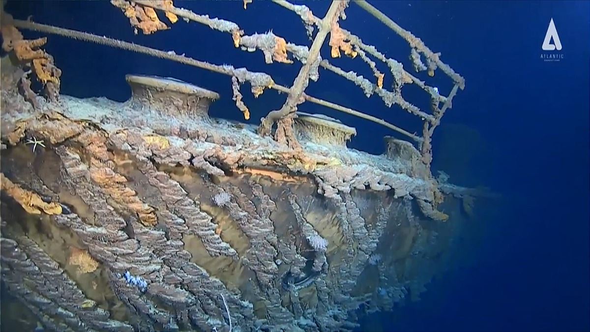 Titanic ontziaren hondarrak. Artxiboko argazkia: EITB Media