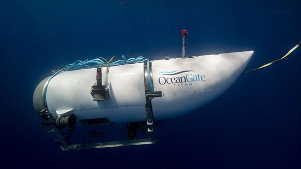 Submarino turístico 'Titán'. Foto: EFE / Ocean Gate