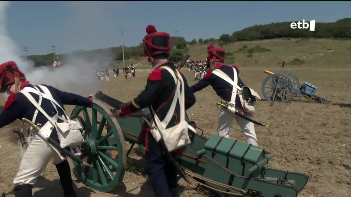 Recreación de la batalla de Vitoria, hoy.