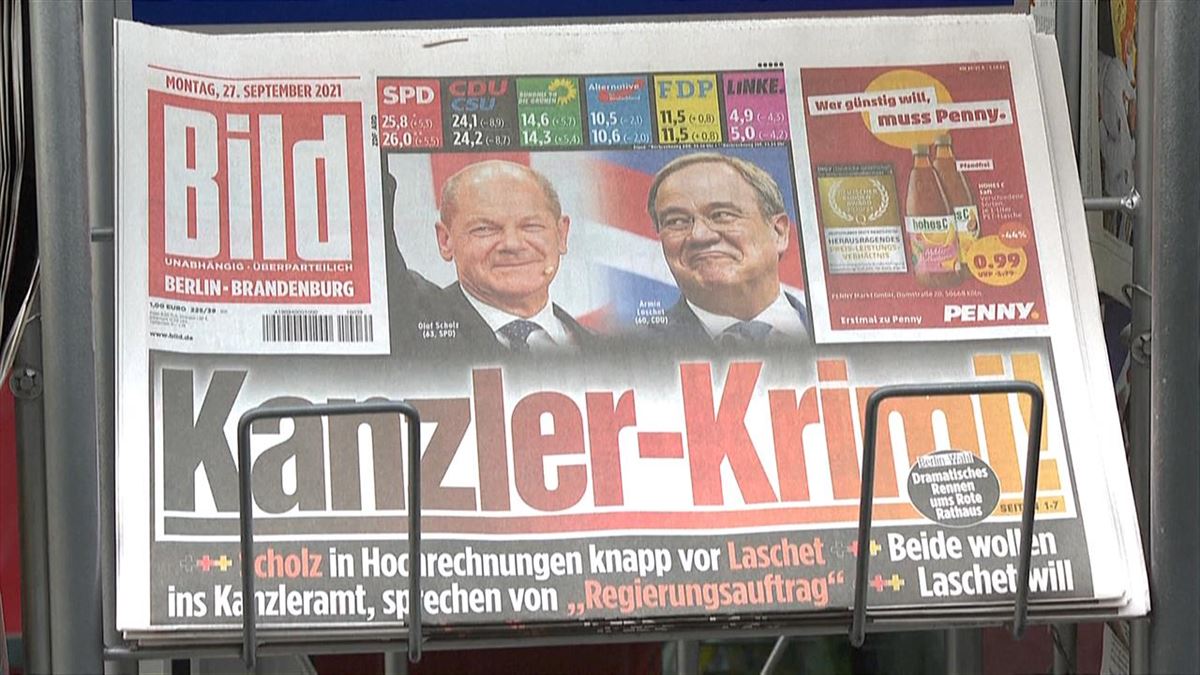 Un ejemplar del diario alemán 'Bild' en un quiosco. Imagen: EITB