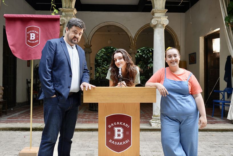 Andoni Agirregomezkorta, Maria Redondo eta Nerea Arriola