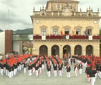 Goizean goiz hasi da Alarde tradizionala desfilea Irunen