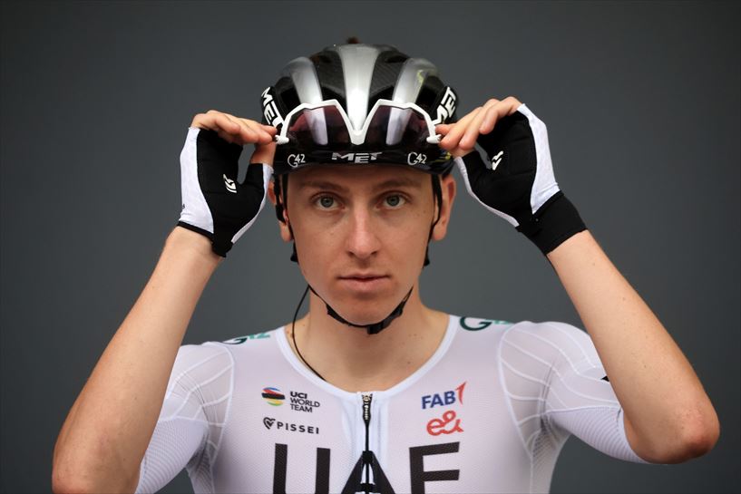 Tadej Pogacar 1. etapan. Argazkia: EFE