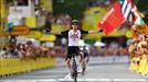 Adam Yates, primer líder del Tour de Francia tras imponerse en la etapa de Bilbao