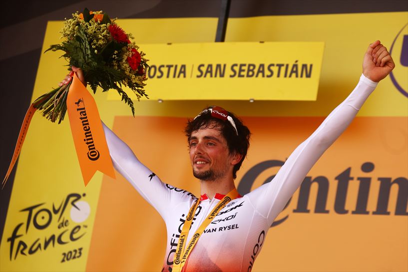 Victor Lafay, 2. etapako garailea. Argazkia: EFE