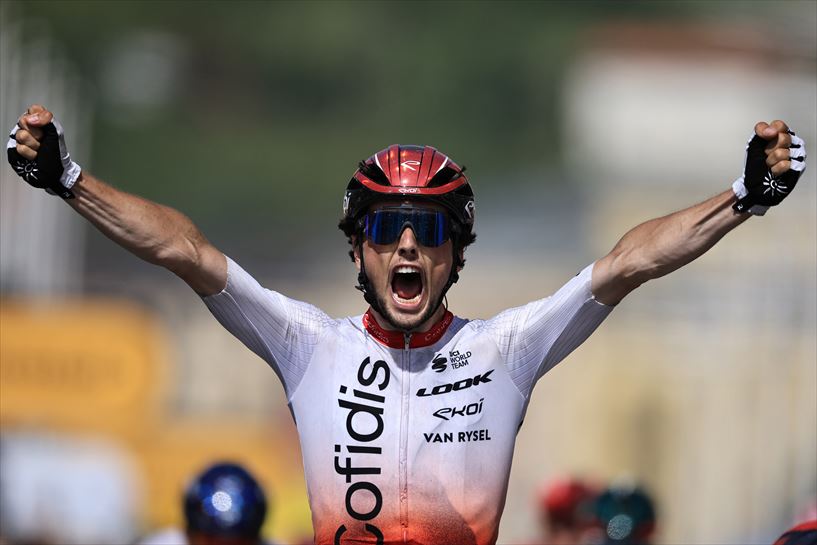 Victor Lafay, 2. etapako garailea. Argazkia: EFE