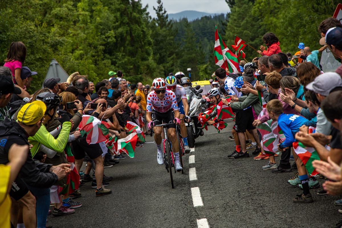 Una imagen de la segunda etapa del Tour de Francia
