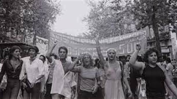 Primer Día del Orgullo en España. Barcelona 1977