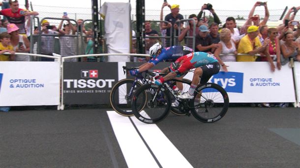 Philipsen eta Ewan, Frantziako Tourreko 5. etapako esprintean