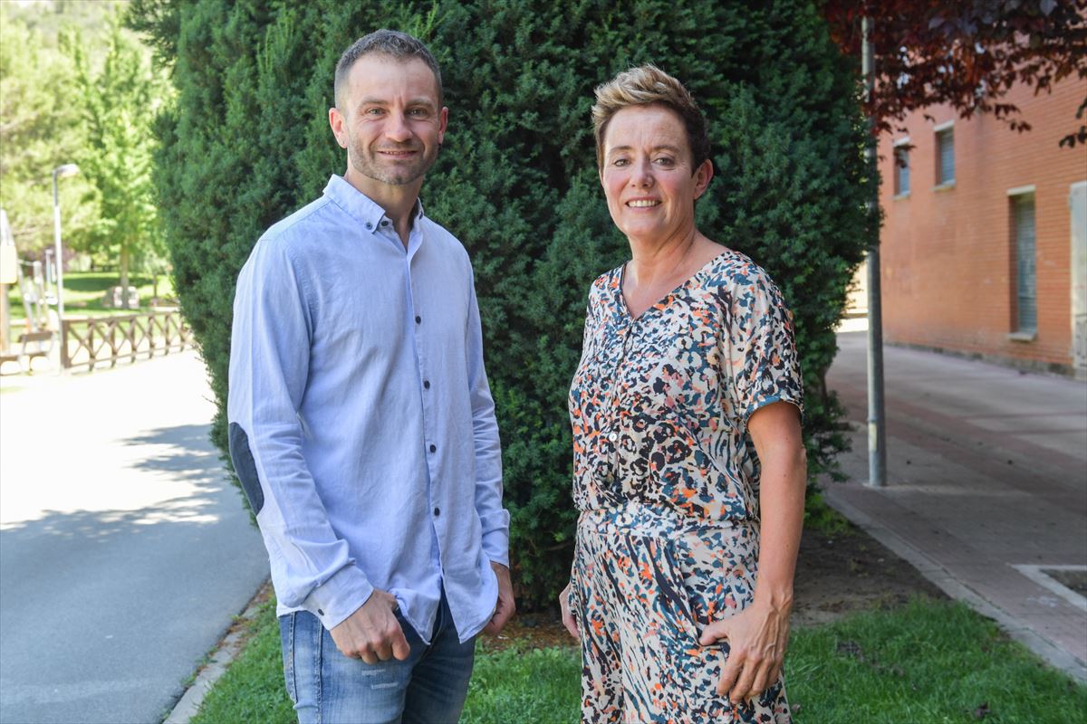 Bel Pozueta y Koldo Leoz, candidatos de EH Bildu al Congreso y al Senado. Foto: EH Bildu Nafarroa