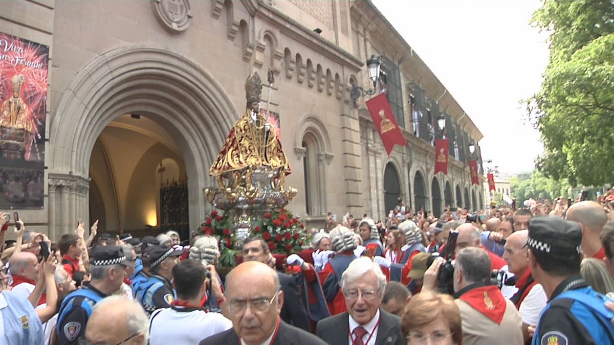 Procesión de San Fermín. Foto: EFE