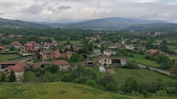 El pueblo de Bitoriano, en el municipio de Zuia. 