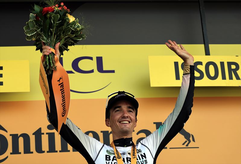 Pello Bilbao, 10. etapako irabazlea. Argazkia: EFE