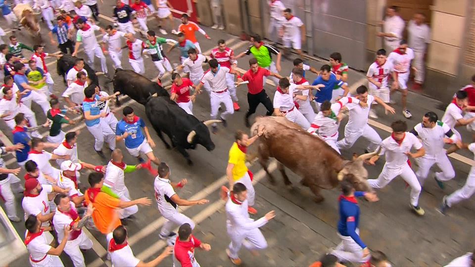Encierro del 12 de julio de 2023. Foto: EFE