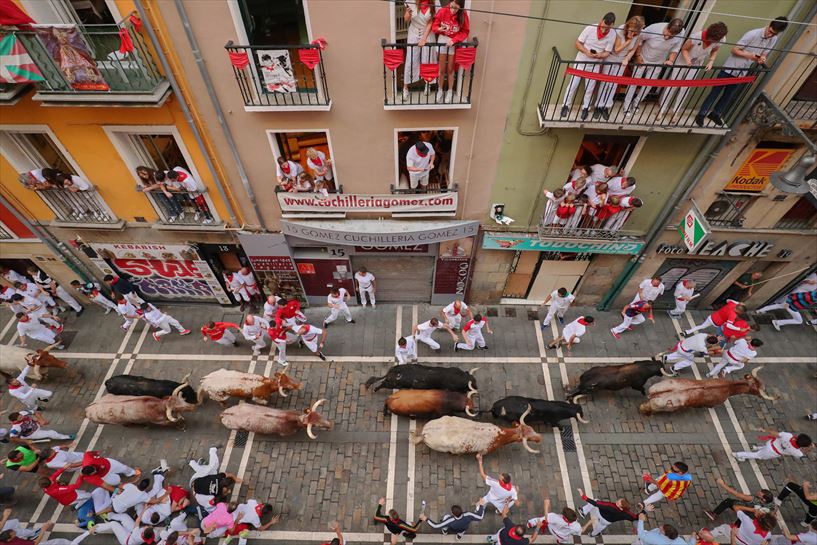 Encierro del 12 de julio de 2023. Foto: EFE