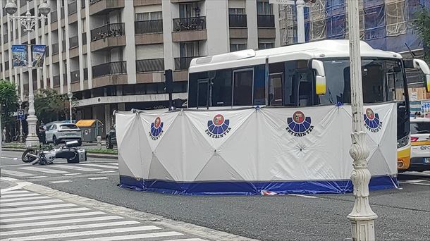 Lugar del accidente. Imagen obtenida de un vídeo de EITB Media.