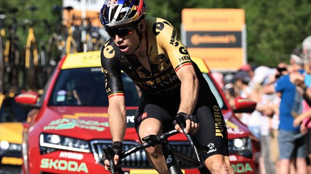 Wout van Aert, en la etapa 15 del Tour de Francia