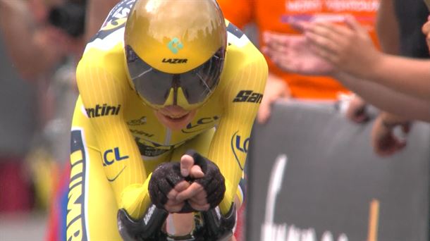 Jonas Vingegaard, Frantziako Tourreko liderra. 