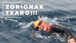 La guipuzcoana Txaro Tomasena, de 77 años, la mujer más longeva en cruzar a nado el Estrecho de Gibraltar