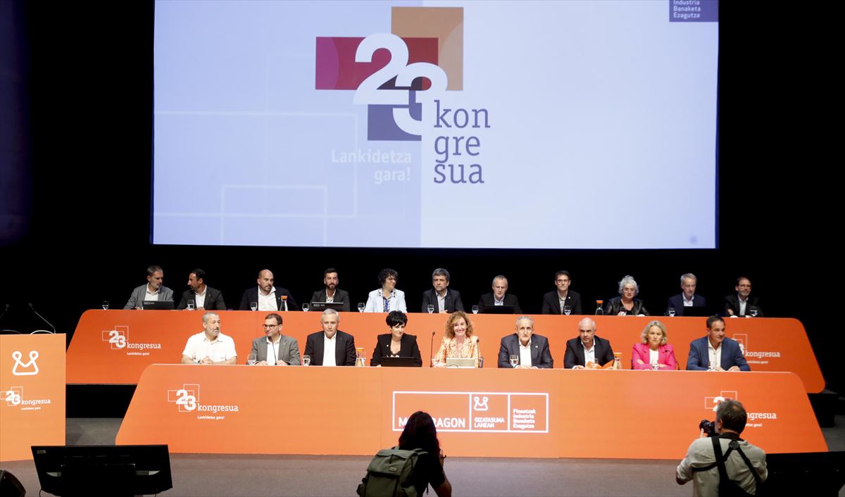 El Congreso de de Corporación Mondragon esta tarde en el Kursaal. Foto: EFE