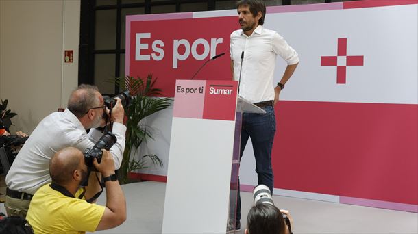 Ernest Urtasun, en rueda de prensa.