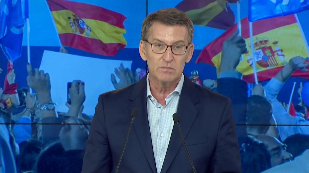 El líder del PP y candidato a la Presidencia del Gobierno español, Alberto Núñez Feijóo.
