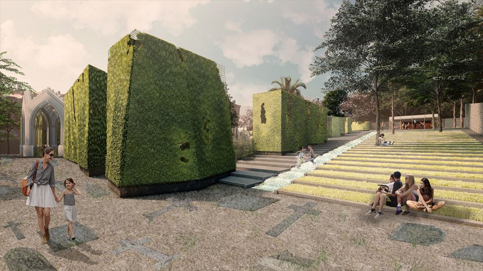 "El Jardín de las Memorias", ganadora del concurso de proyectos para el antiguo cementerio de Begoña, en Bilbao.