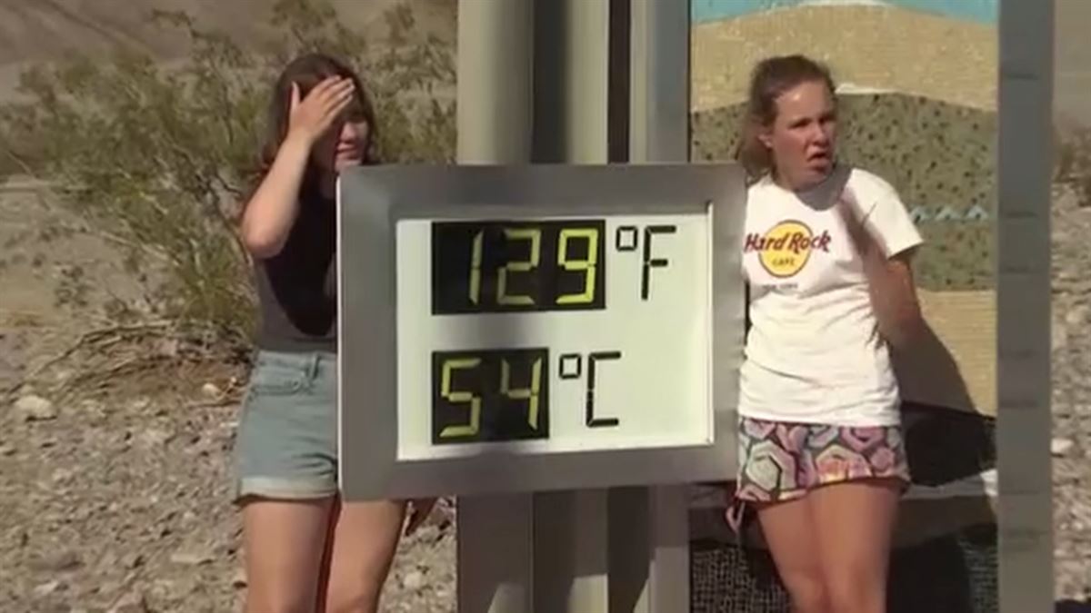 En Death Valley (EE. UU.) se han llegado a superar los 55 ºC este julio