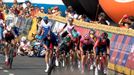 El último kilómetro y la caída producida en los metros finales de la 5ª etapa del Tour de Polonia