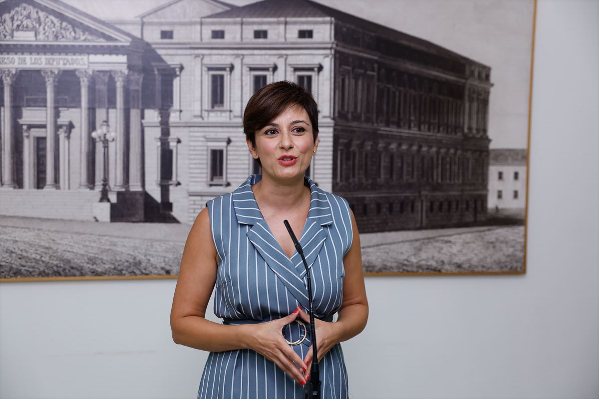 Isabel Rodríguez, hoy, en el Congreso