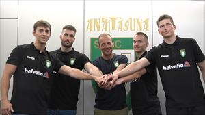 Anaitasunak bere lau jokalari berriak aurkeztu ditu: Ortiz, Albizu, Martinovic eta Rancans