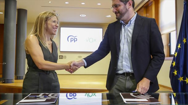 Ana Alós (PP) y Alejandro Nolasco (Vox).