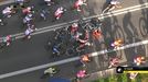 Poloniako Tourreko azken etapan gertatutako erorikoa helmugarako 7 kilometro falta zirenean