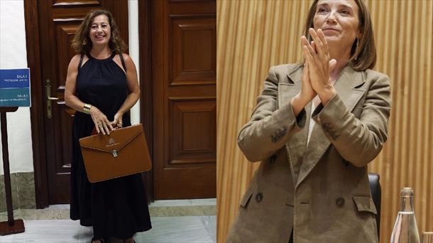 Francina Armengol (PSOE) y Cuca Gamarra (PP) son las candidatas a la presidencia del Congreso.