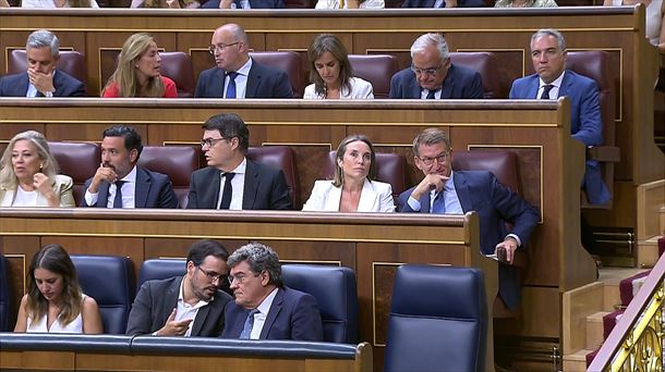 Alberto Núñez Feijóo, hoy en el Congreso de los Diputados