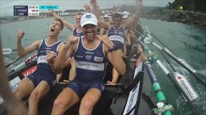 Urdaibai se lleva la Ikurriña de Zarautz exhibiéndose en ambas jornadas