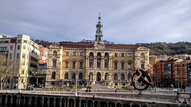 El Ayuntamiento de Bilbao, hoy. 