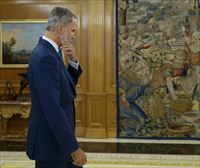 El rey cierra la ronda de contactos con Abascal (Vox), Sánchez (PSOE) y Núñez Feijóo (PP)