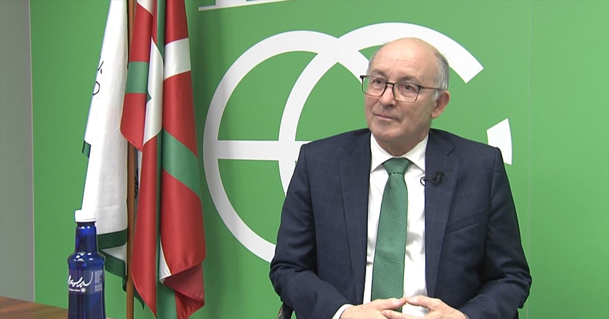 Javier Landeta, Euskadiko Futbol Federakundeko presidentea. Artxiboko irudia.
