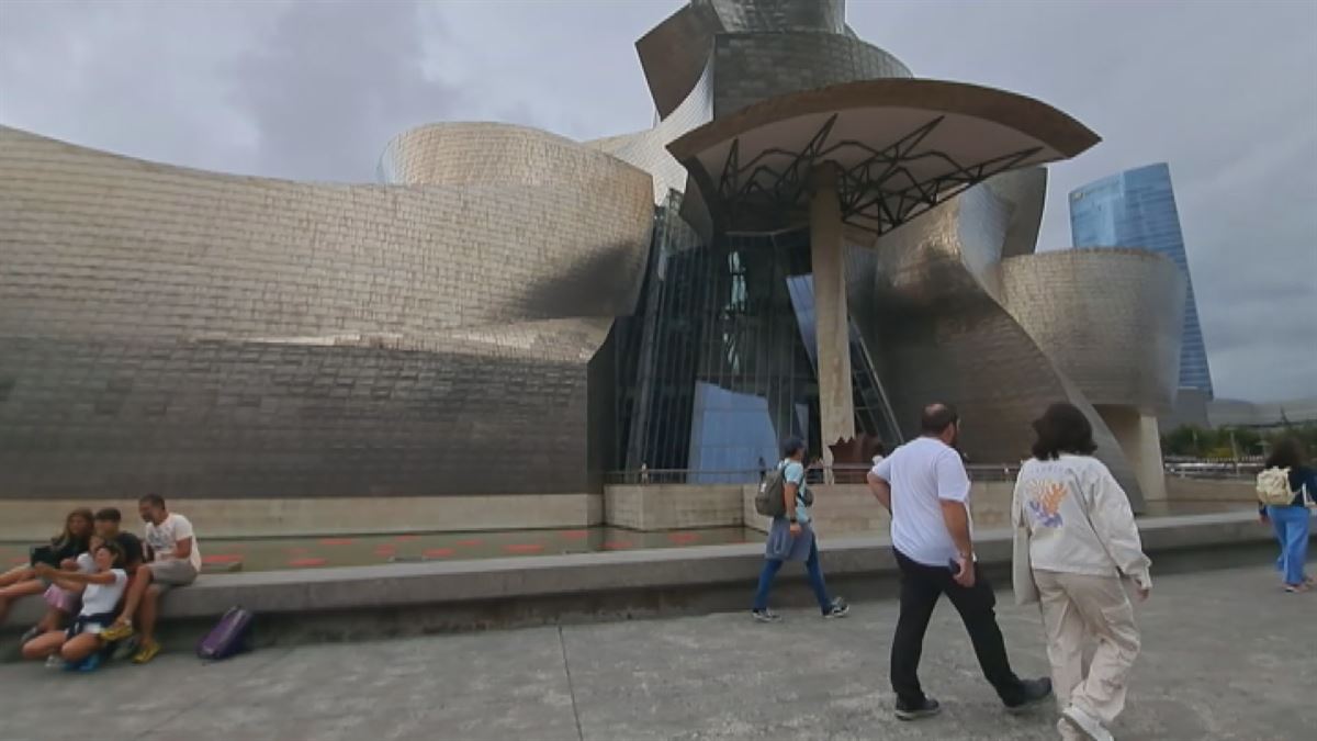 Museo Guggenheim Bilbao. Imagen obtenida de un vídeo de EITB Media.