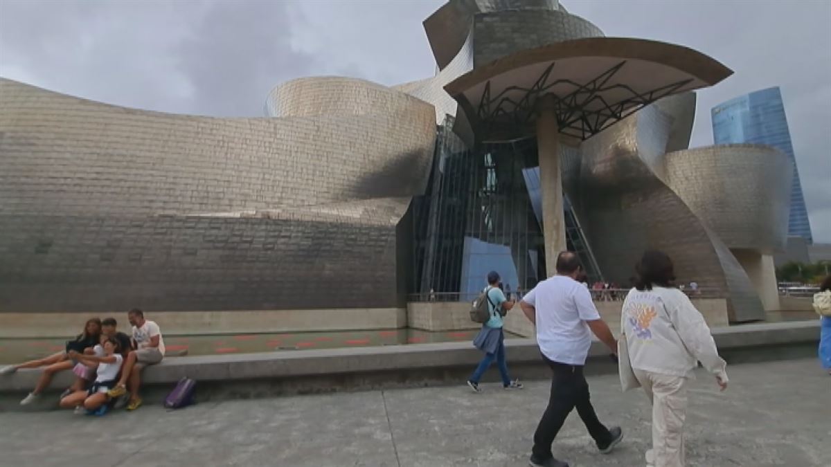 Guggenheim Bilbao Museoa. EITB Mediaren bideo batetik ateratako irudia.