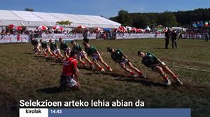 Euskal selekzioko 23 urtez azpiko emakumeak laugarren izan dira munduko sokatira txapelketan