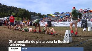 El equipo mixto de la Euskal Selekzioa logra la medalla de plata en el campeonato del mundo de sokatira