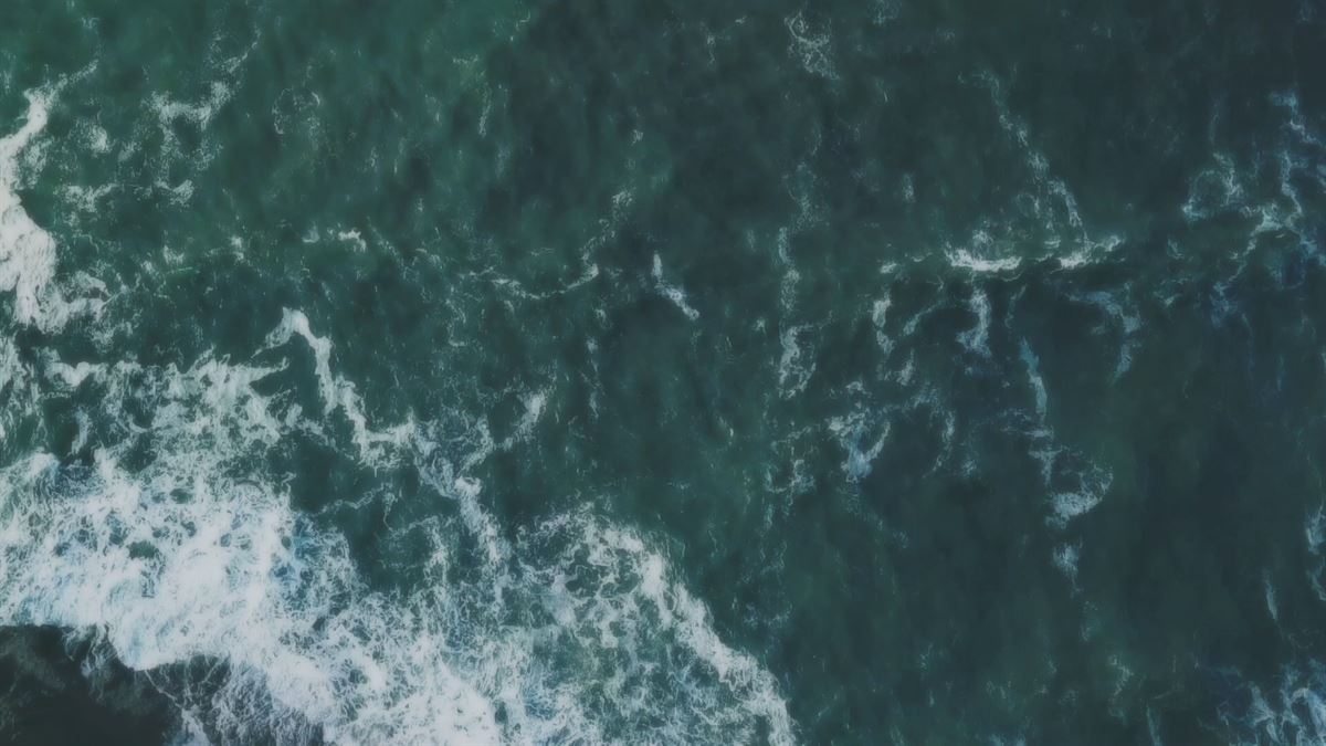 El océano. Imagen obtenida de un vídeo de Agencias.
