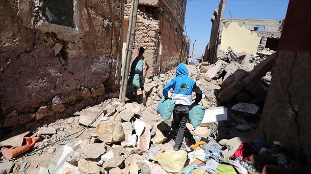 Un devastador seísmo azotó el pasado fin de semana la región del Alto Atlas (Marruecos).Foto: EFE