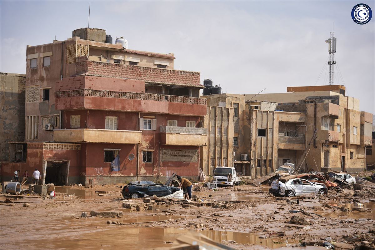 Destrozos provocados en Libia por el ciclón Daniel.