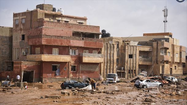 Destrozos provocados en Libia por el ciclón Daniel.