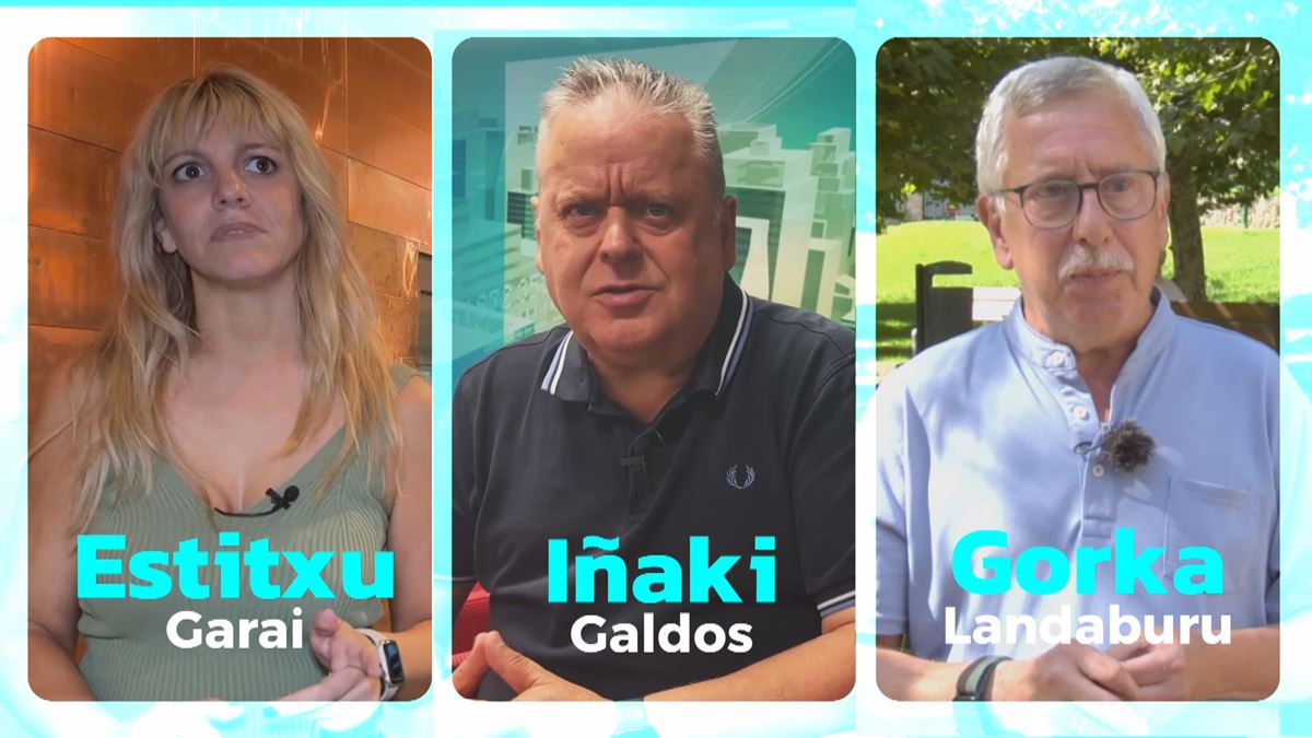 Estitxu Garai, Iñaki Galdos y Gorka Landaburu